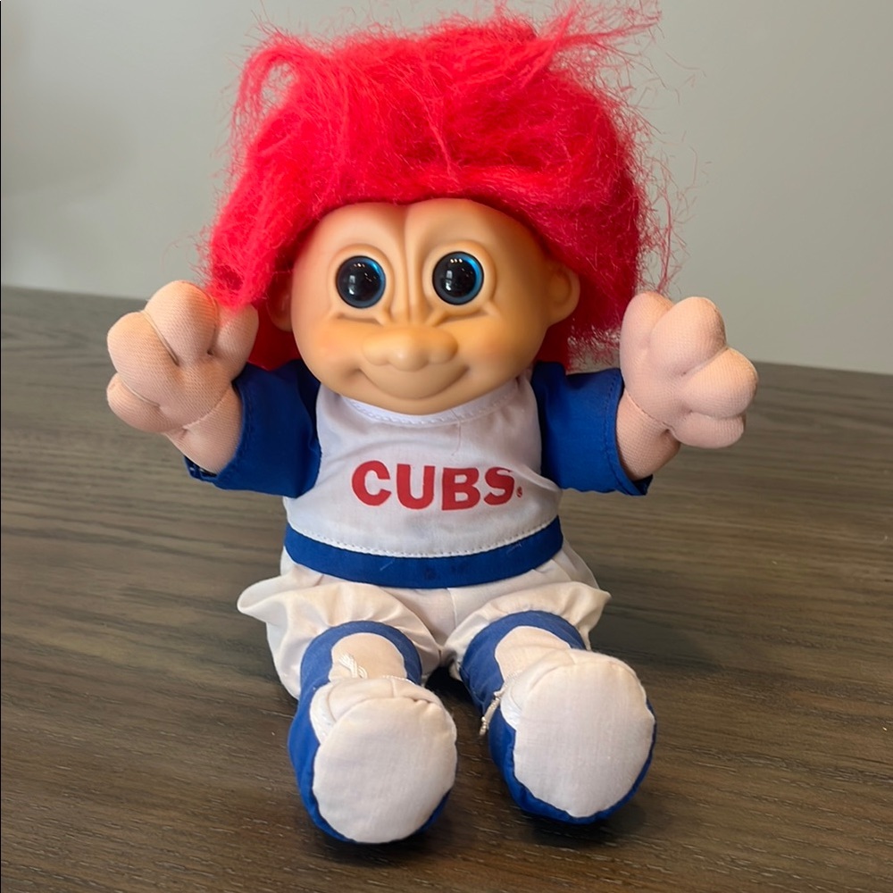 Vintage MLB Chicago Cubs Troll Doll